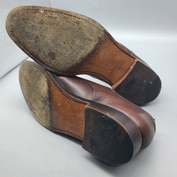 Peal & Co Brooks Brothers shoes Brown Grain Leather Split Toe Derby  Mens 10.5 main image 8